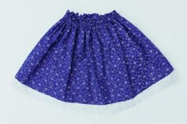 Detská suknička - modrotlač s madeirou